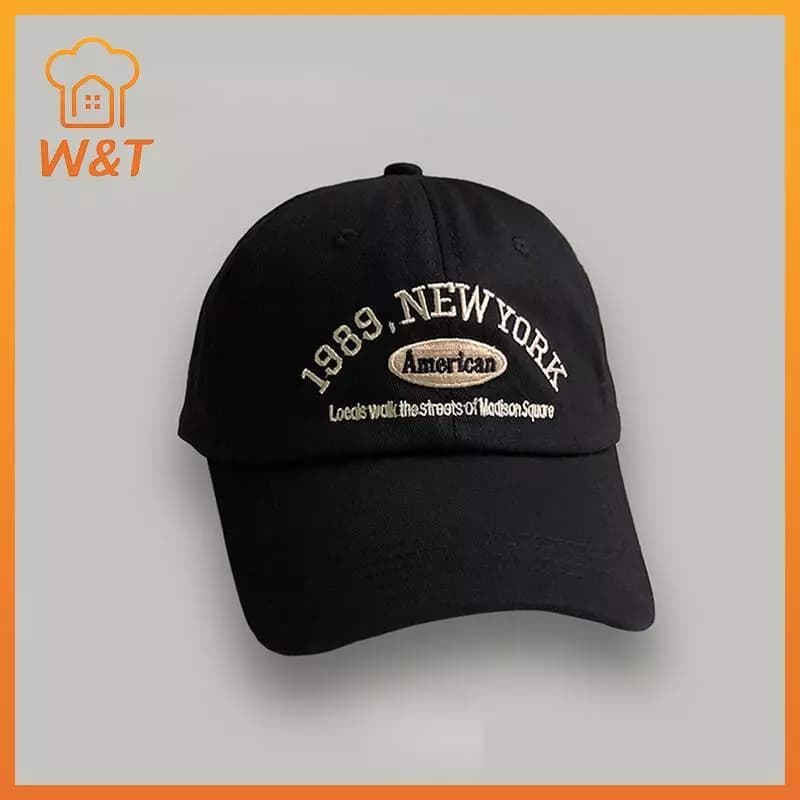 [W & T] Mũ Bóng Chày Có Thể Điều Chỉnh Cặp Đôi Nam Nữ Thời Trang Hip Hop Mũ Hàn Quốc Topi Unisex Mới