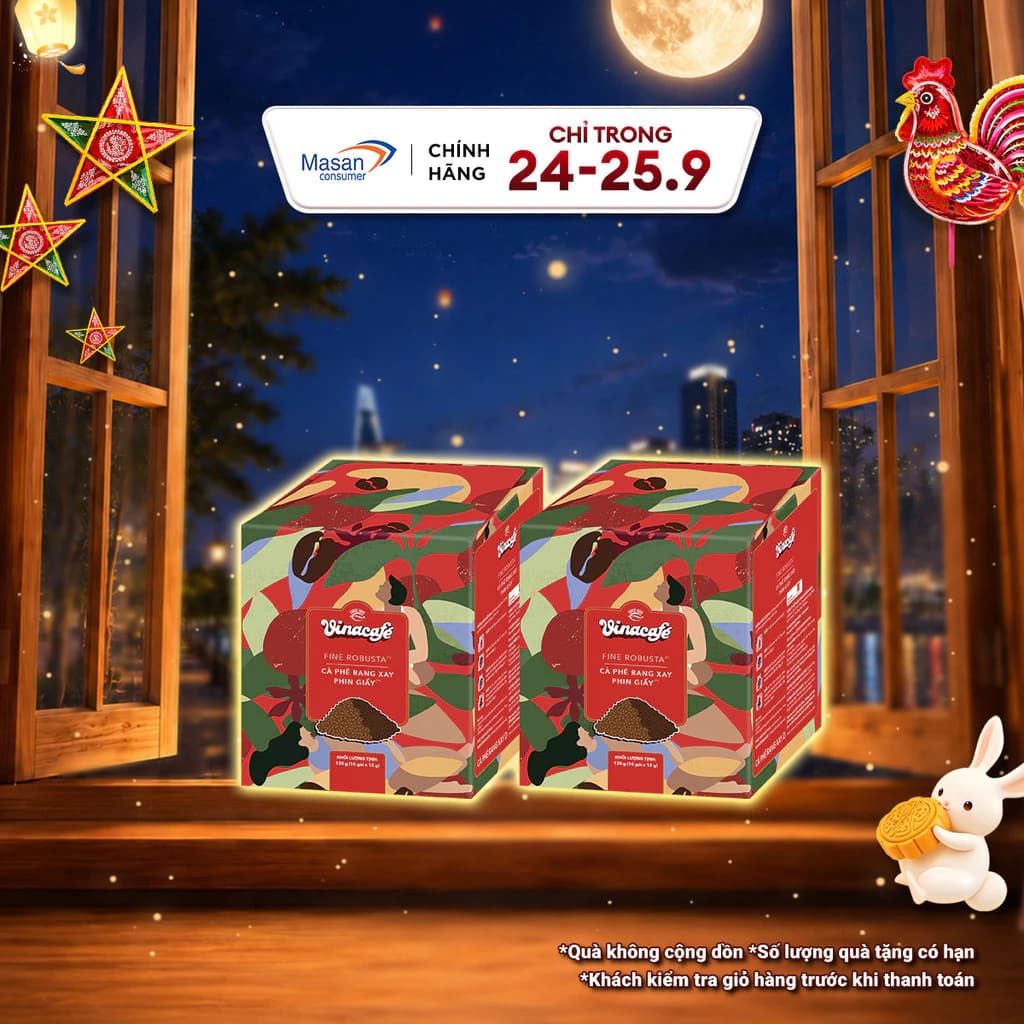 [Chọn loại] Cà phê rang xay Phin giấy (D) hộp x 10 gói x 12g