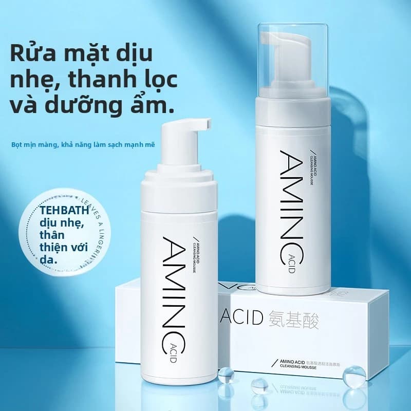 Sữa Rửa Mặt Dạng Bọt Amino Acid CYCY 150ml Cân Bằng Dầu Ẩm Sâu Làm Sạch Sâu Nam Nữ