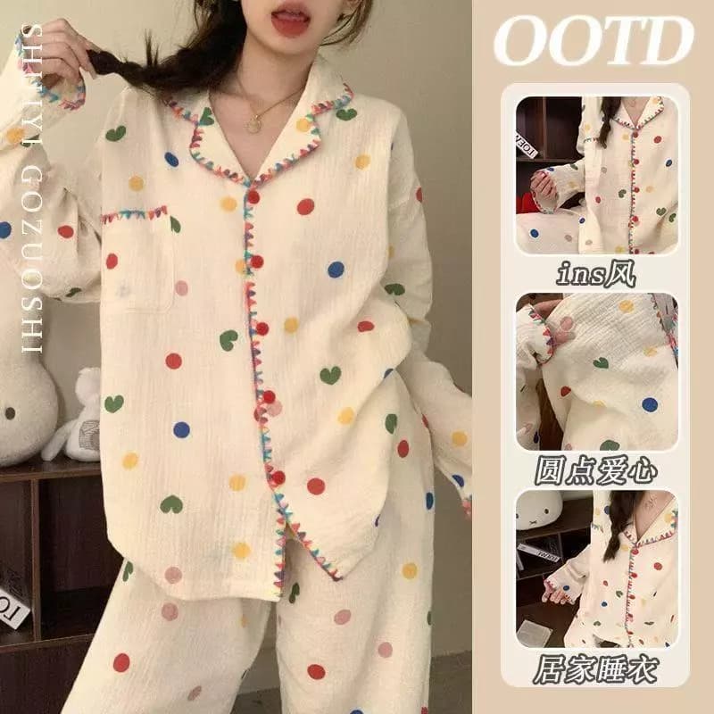 Bộ Đồ Ngủ Nữ Bộ Đồ Ngủ Mùa Xuân Thu Dài Tay Đồ Người Phụ Nữ Mặc Ở Nhà Mặc Mặc Ngủ