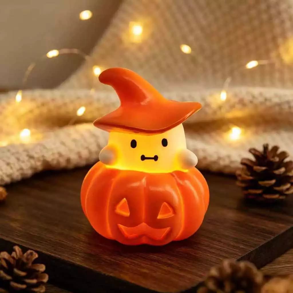 Halloween Bí Ngô Ma Đèn Ngủ Trang Trí-Dễ Thương Mềm Phát Sáng Đạo Cụ Trang Trí, Máy Tính Để Bàn Quà Tặng Sáng Tạo