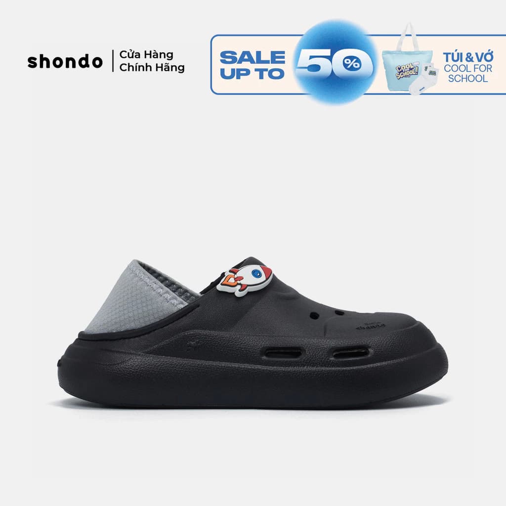 Giày Sneaker Bé Trai Little Class 3 Limax Không Dây Màu Đen