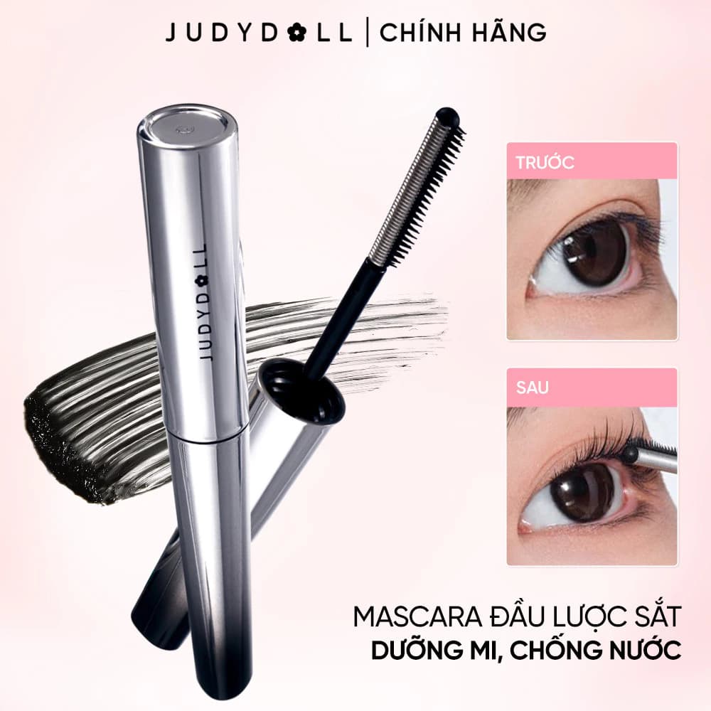 [MỚI] JUDYDOLL Mascara Đầu Lược Sắt Feather lash Mascara Siêu tơi dài mi Giữ mi cong cả ngày Dày mi Dưỡng mi 3g