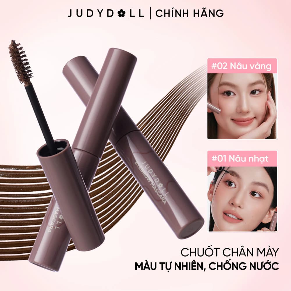 Chuốt Chân Mày JUDYDOLL Eyebrow Mascara Tự Nhiên Sắc Nét Bền Màu 2.5g