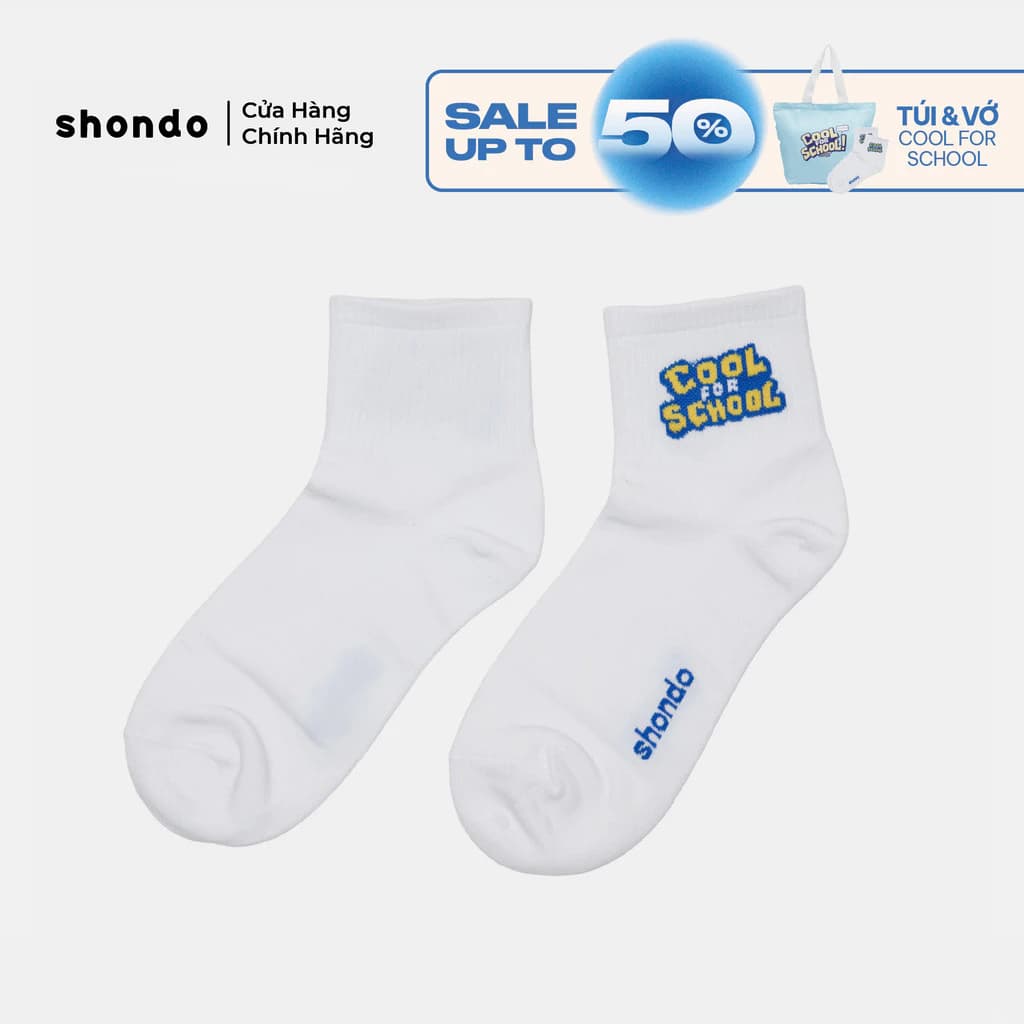 Tất Vớ Nam Nữ Cổ Trung Bình Chất Liệu Cotton Co Giãn 4 Chiều Mềm Mại, Thoáng Mát Màu Trắng QTVOSCCFS