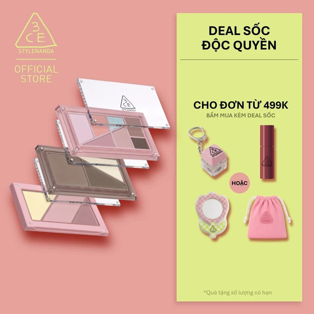 Bảng Phấn Trang Điểm 3CE Layer It All (Eye, Blush, Contour Palette)