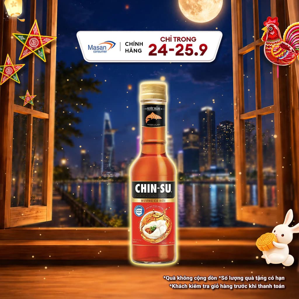 Nước Mắm CHIN-SU Cá Hồi Đậm Đặc Chai 500ml