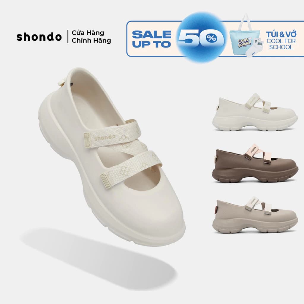 Giày Búp Bê Thể Thao Shondo Ballet Sneaker Nữ Dreamie Ver 2 Đế Limax EVA Nhẹ Cao 4cm Nhiều Màu