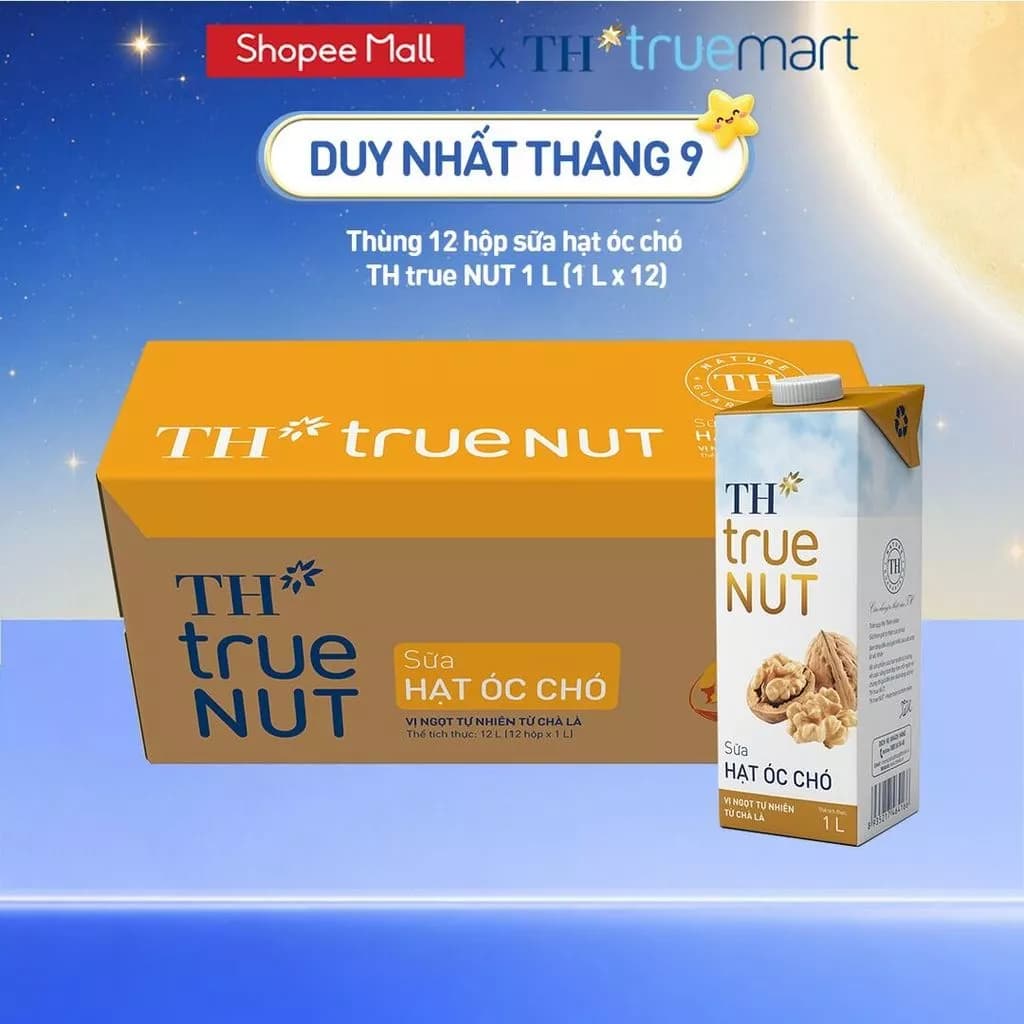 Thùng Sữa Hạt Óc Chó TH true NUT milk 1L (12 Hộp)