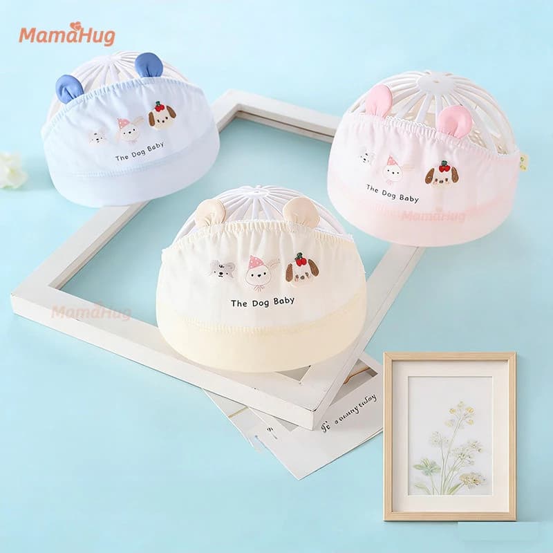 Mũ mùa hè dễ thương cho bé Mũ siêu mỏng dành cho trẻ sơ sinh Lớp A Mũ bảo vệ Fontanelle cho trẻ mới biết đi Mũ chống nắng Mũ lưới Cotton thoáng khí cho bé trai bé gái Mềm mại thoải mái Mặc ngoài trời