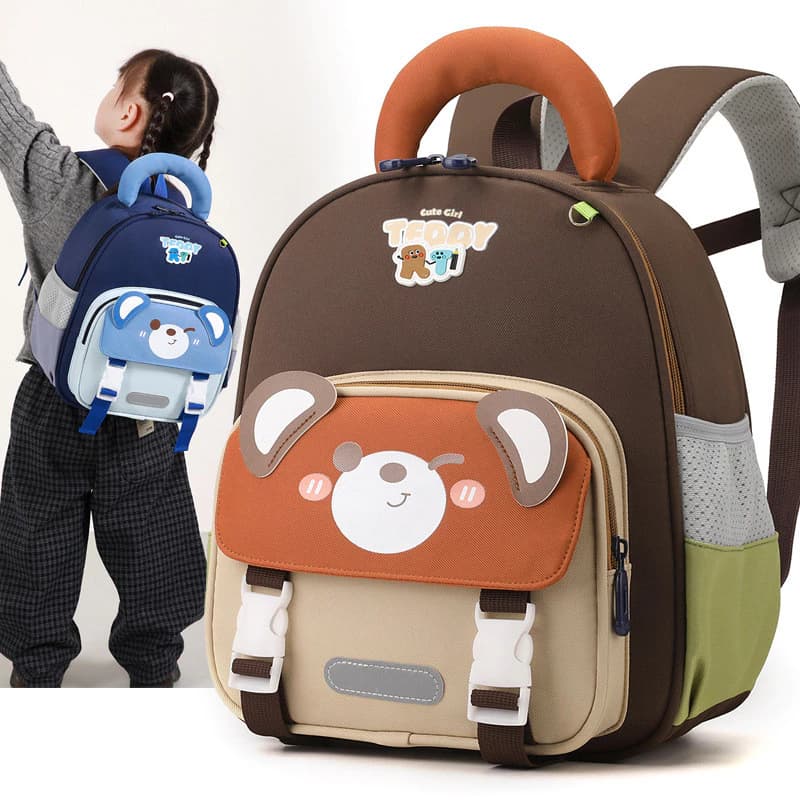 Rừng Hình Động Vật Trẻ Em Schoolbag Bé Trai Bé Gái Mẫu Giáo Ba Lô Du Lịch Dễ Thương Thoáng Khí Ba Lô