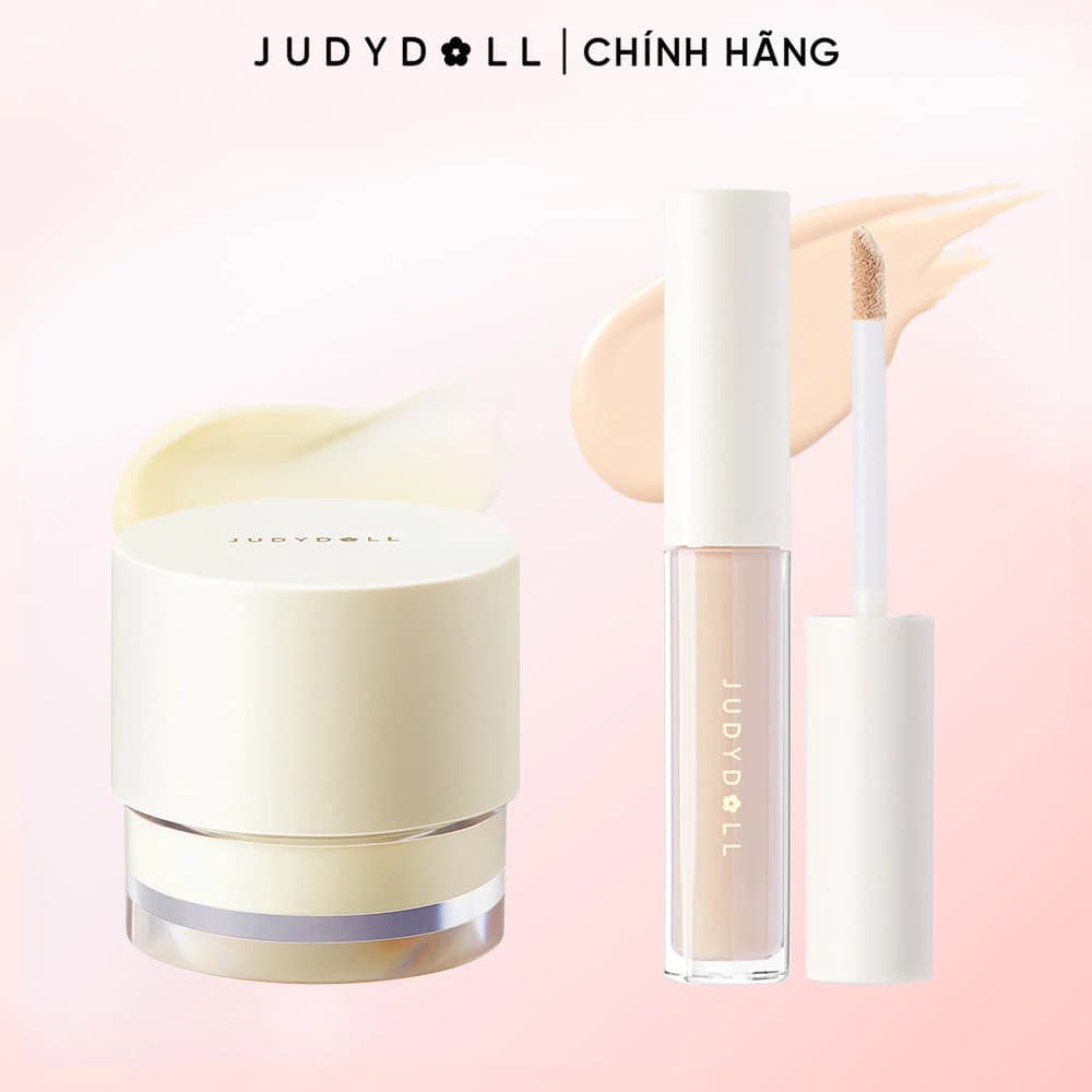 JUDYDOLL Combo Kem Lót & Kem Che Khuyết Điểm