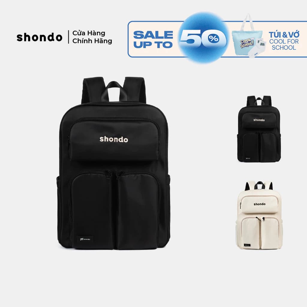 Balo Sticker Vải Dù Cao Cấp Shondo Nhiều Màu