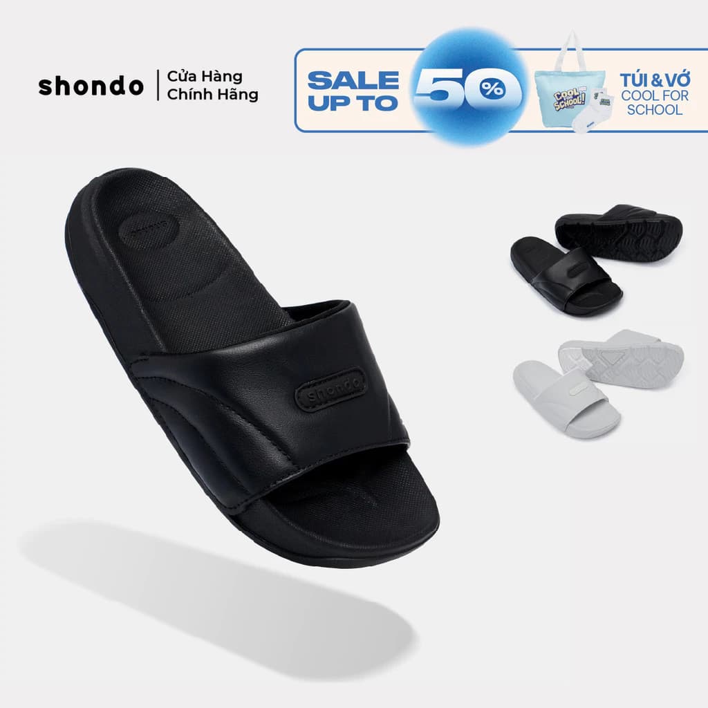Dép Trendy 7 Quai Phồng Unisex Shondo Nhiều Màu