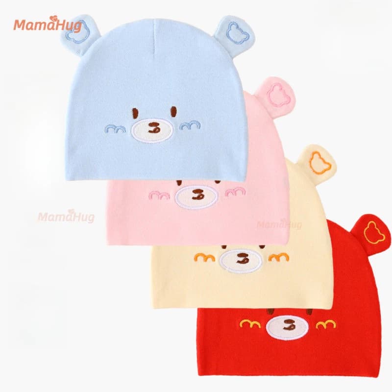 Mũ Bé Sơ Sinh Cotton Nguyên Chất Mỏng Thoáng Khí Beanie Cho Trẻ Sơ Sinh 0-3 Tháng Xuân Thu Mềm Liền Mạch Bé Bảo Vệ Đầu Mũ Ngủ Thoải Mái Cho Bé Trai Bé Gái Quà Tặng