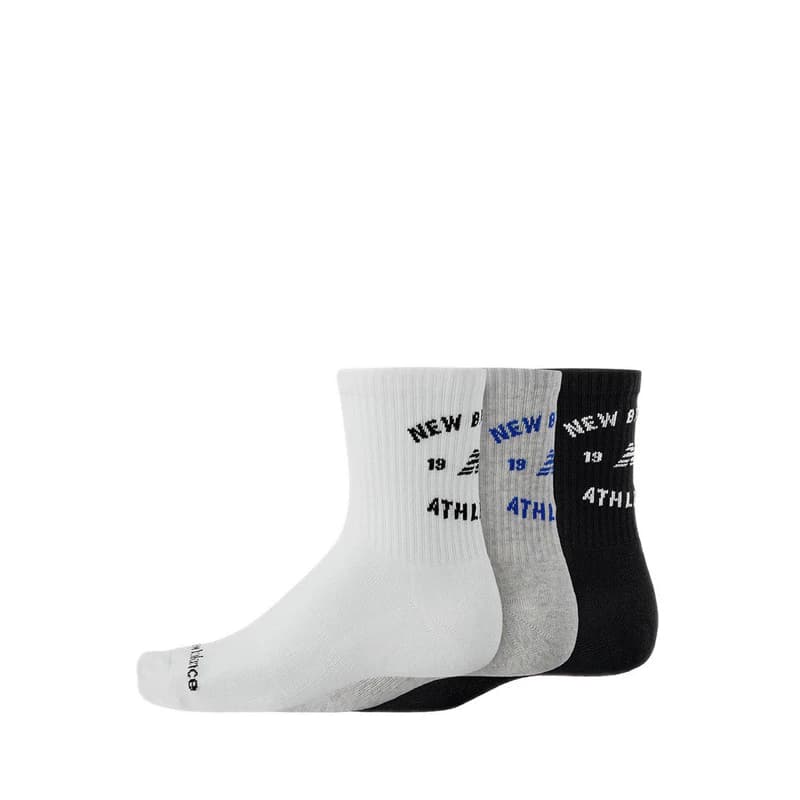 Tất New Balance Graphics Qtr Crew Unisex 3 Pack - Multi Color