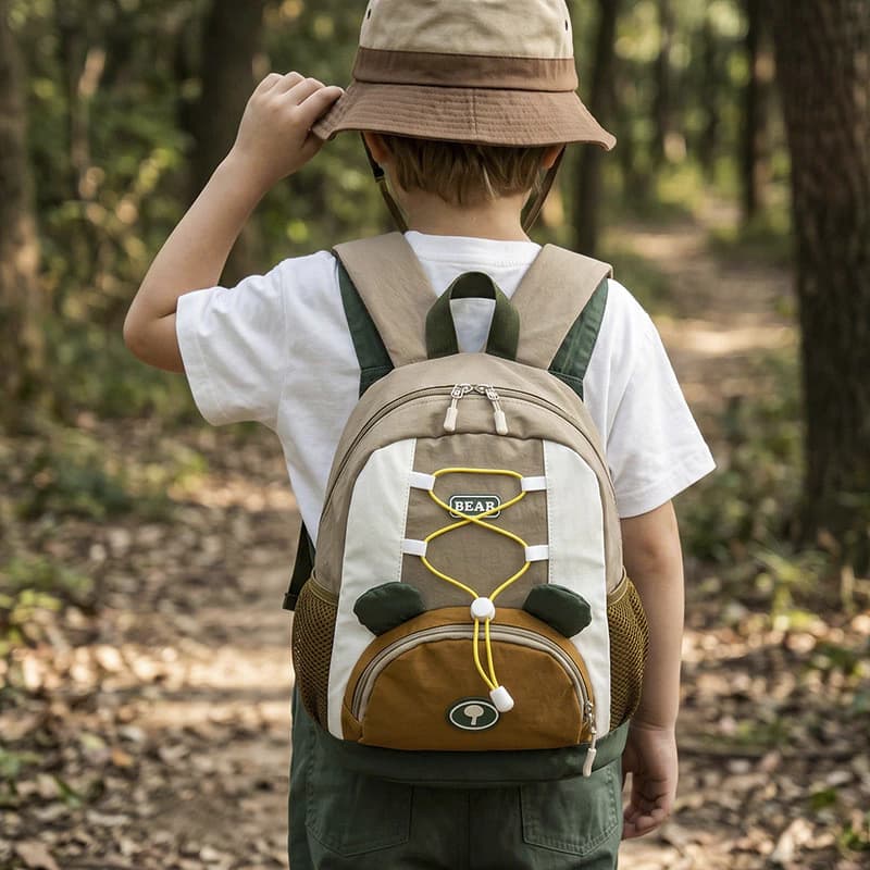 Trẻ Em Schoolbag Hoạt Hình Màu Sắc Phù Hợp Nhẹ Thể Thao Ngoài Trời Ba Lô Cha Mẹ-Con Phong Cách Bé Trai Bé Gái Đi Xe Đạp Cắm Trại Du Lịch Ba Lô