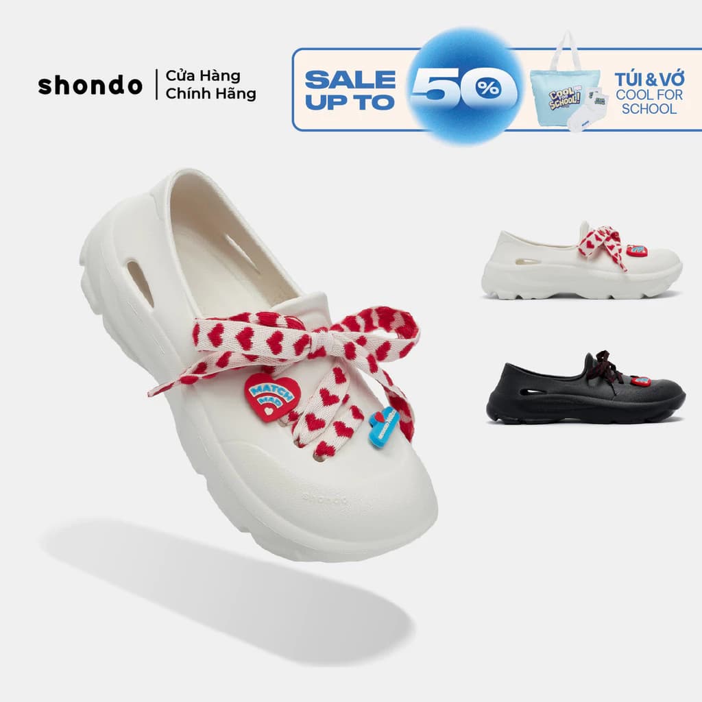 Giày Thể Thao Sneaker Unisex Shondo EZI Phiên Bản Valentine Công Nghệ Limax Êm Nhẹ Nhiều Màu
