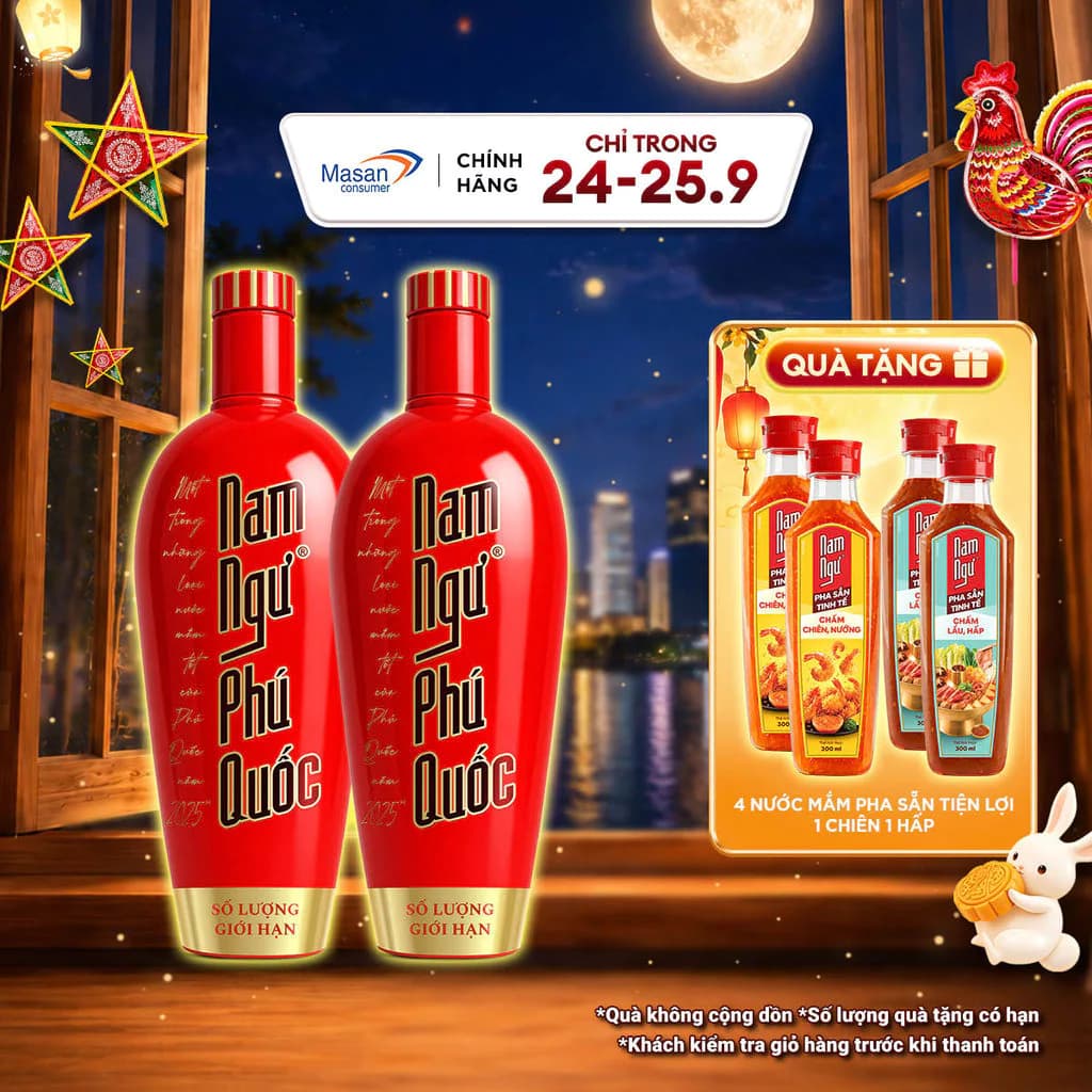 Combo 2 Nước mắm Nam Ngư Phú Quốc chai x 500ml