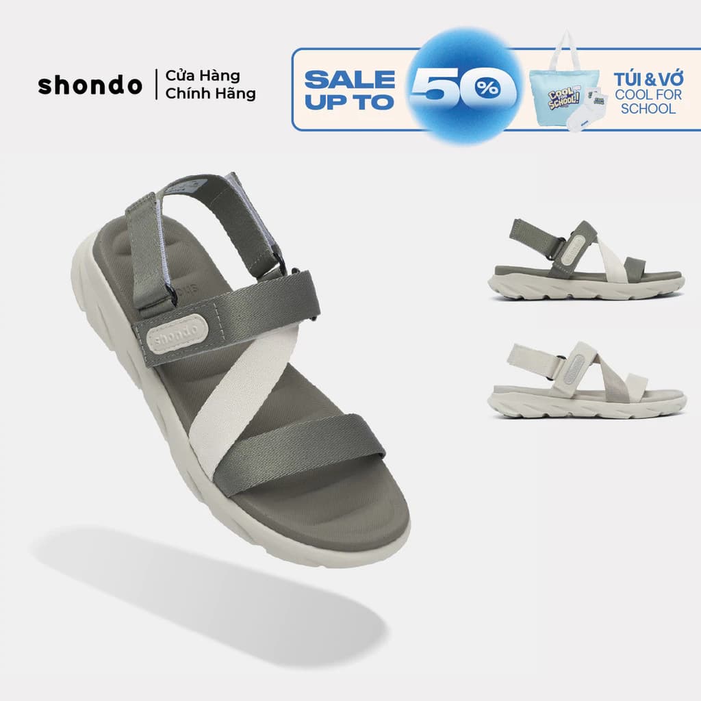 Giày Sandal Nam Nữ F6S Ver 2.0 Thoải Mái, Nhẹ Êm Shondo Nhiều Màu
