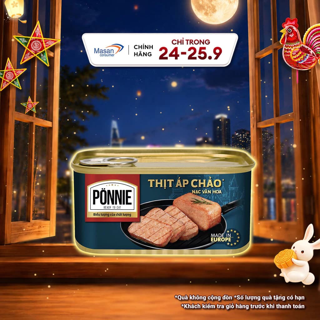 (Chọn Loại) Thịt Áp Chảo Ponnie
