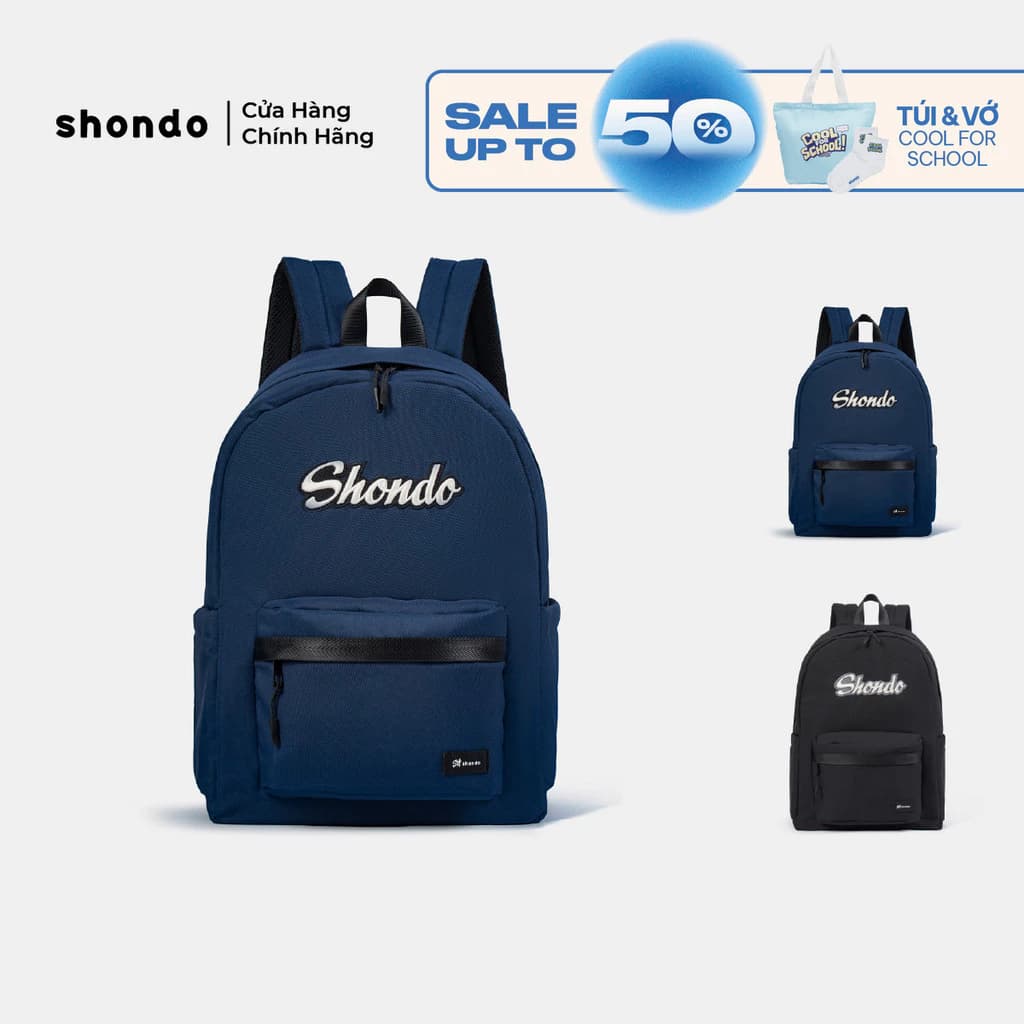 Balo Nam Nữ Cao Cấp Thêu Logo Shondo Nhiều Màu