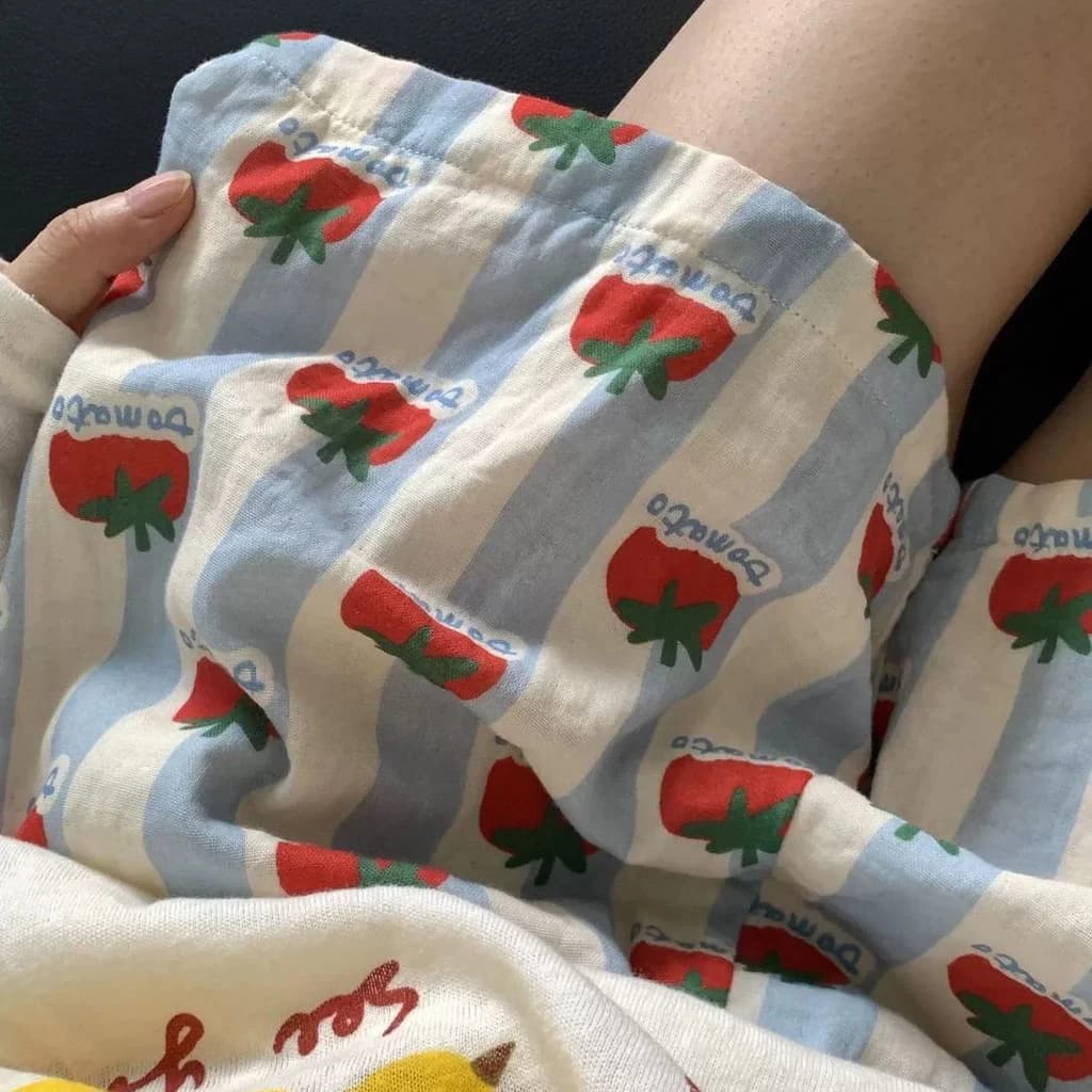 2026 Mới Nữ Mùa Hè Mềm Mây Cotton Ngủ Quần Short Hoạt Hình Dễ Thương In Hình Rời Thường Ngày Homewear Quần Short
