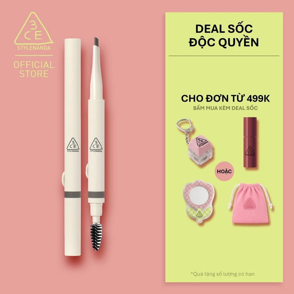 Bút Kẻ Mày Thiết Kế Dễ Sử Dụng 3CE Easy Brow ​Designing Pencil