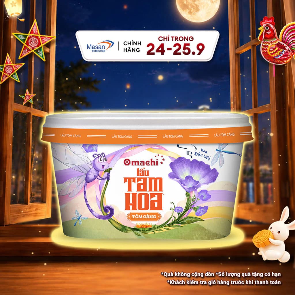 Omachi Lẩu Tam Hoa Tôm Càng x 121gr
