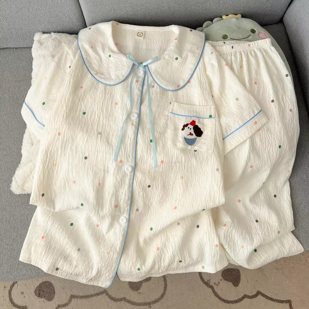 đồ mặc nhà Pijama Phong cách công chúa Đồ ngủ nữ Thoải mái mềm mại Mặc nhìn rất yêu Bộ đồ ngủ 213