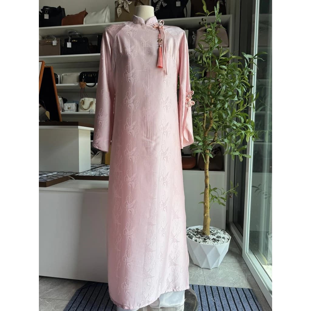 Áo dài vân mây tay xẻ (Chưa bao gồm quần)