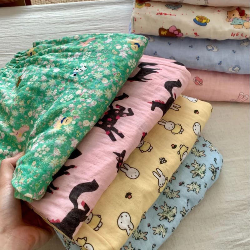 Mùa Xuân Hàng Mới Về ~ Quần Gạc Hai Lớp Cotton Tươi Thường Ngày Tại Nhà Quần Pyjama