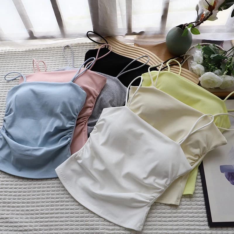 🌸 ÁO HAI DÂY CROPTOP NỮ – FORM ÔM NHẸ, TÔN DÁNG 🌸