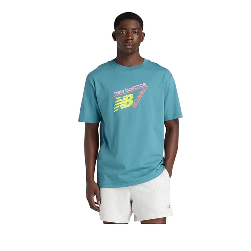Áo Thun New Balance Neon Mens - Blue Stone