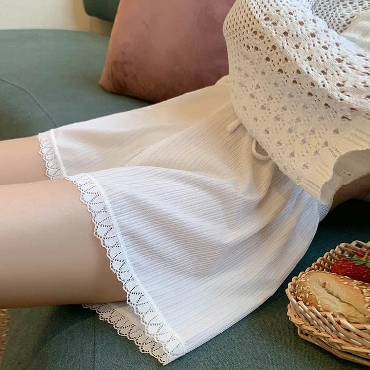 Quần Bảo Hộ An Toàn Lưng Cao Dáng Rộng Bằng Lụa Mỏng Nhẹ Chống Lộ Hàng Có Thể Mặc Trong Váy
