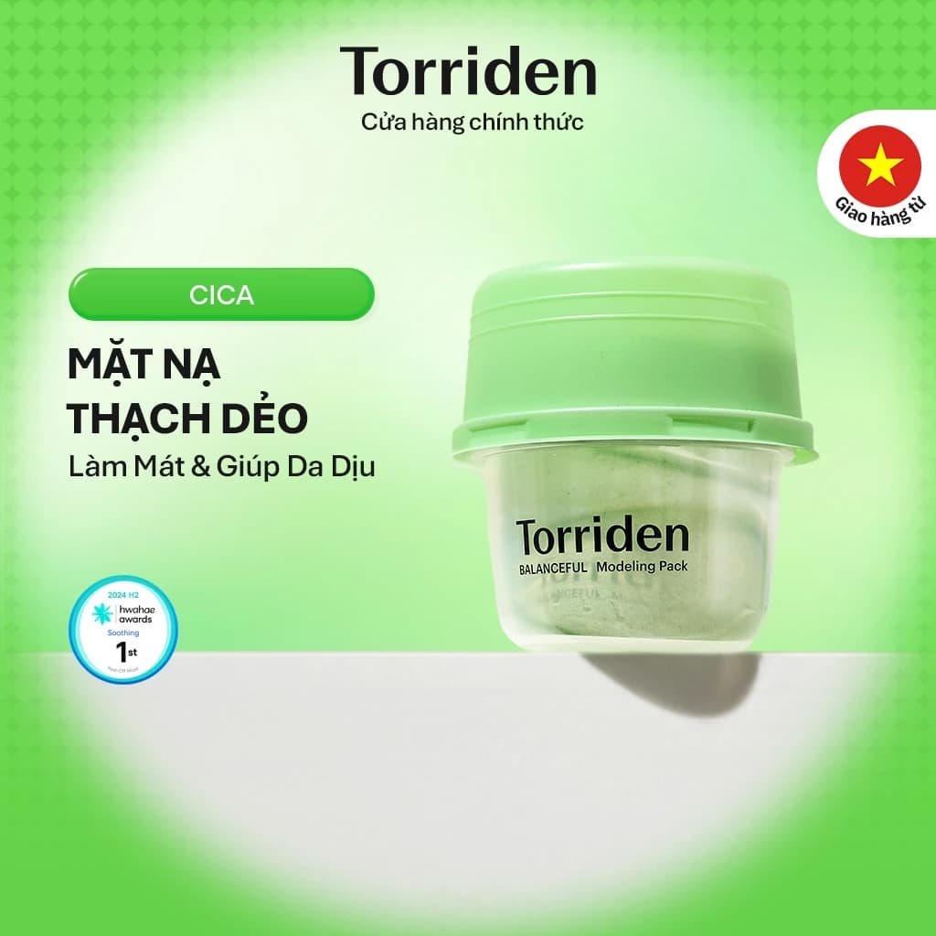 [Torriden Chính hãng] Mặt nạ thạch dẻo BALANCEFUL CICA, 30g+30g, Modeling Pack