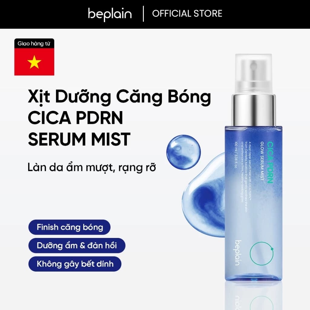 [Beplain Chính Hãng] [MỚI] Serum Xịt Dưỡng căng bóng, cấp ẩm & phục hồi CICA PDRN Glow Mist 100ml