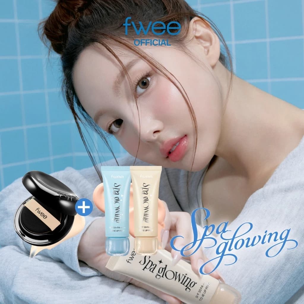 [SET] Spa Glowing UV Tone Up Base + All-Day Cover Black Cushion