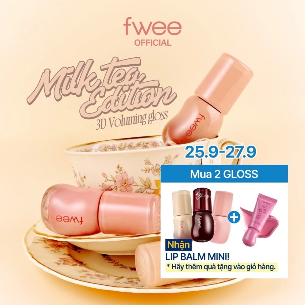 [fwee] Milk Tea Edition (3d Voluming Gloss) / 5.3g