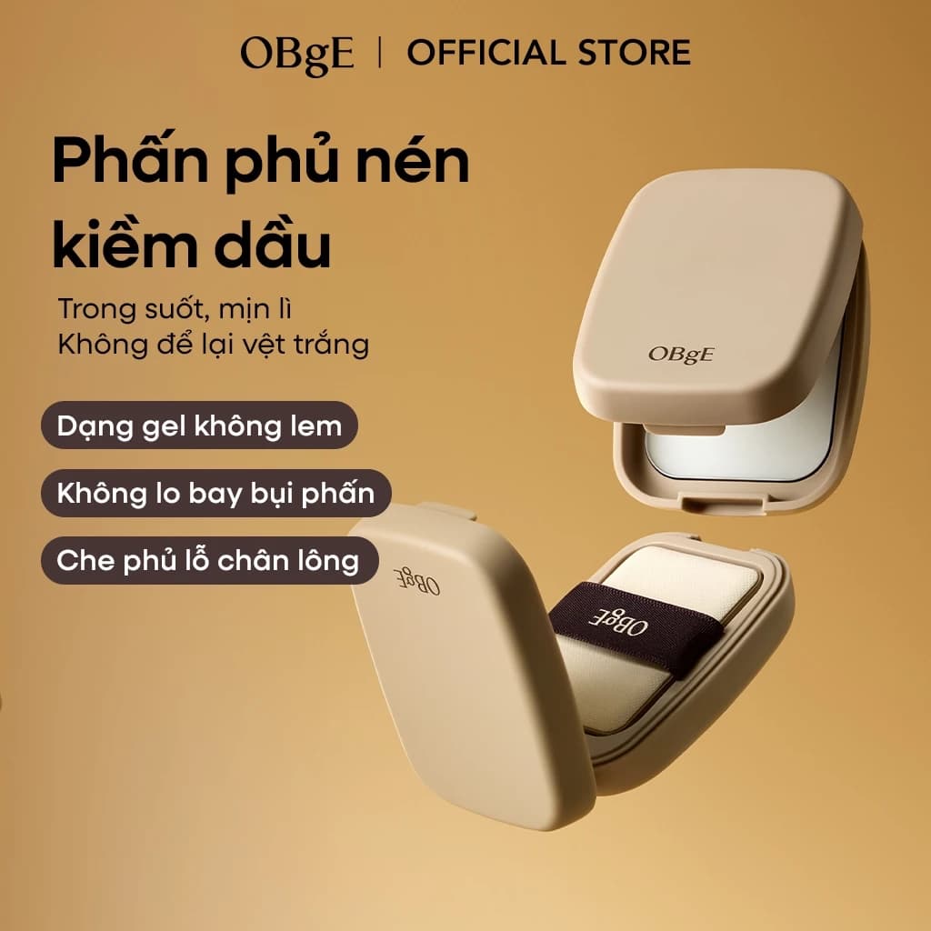[OBgE Chính hãng] OBgE Phấn phủ nén kiềm dầu dạng gel 5g Oil Control Finisher