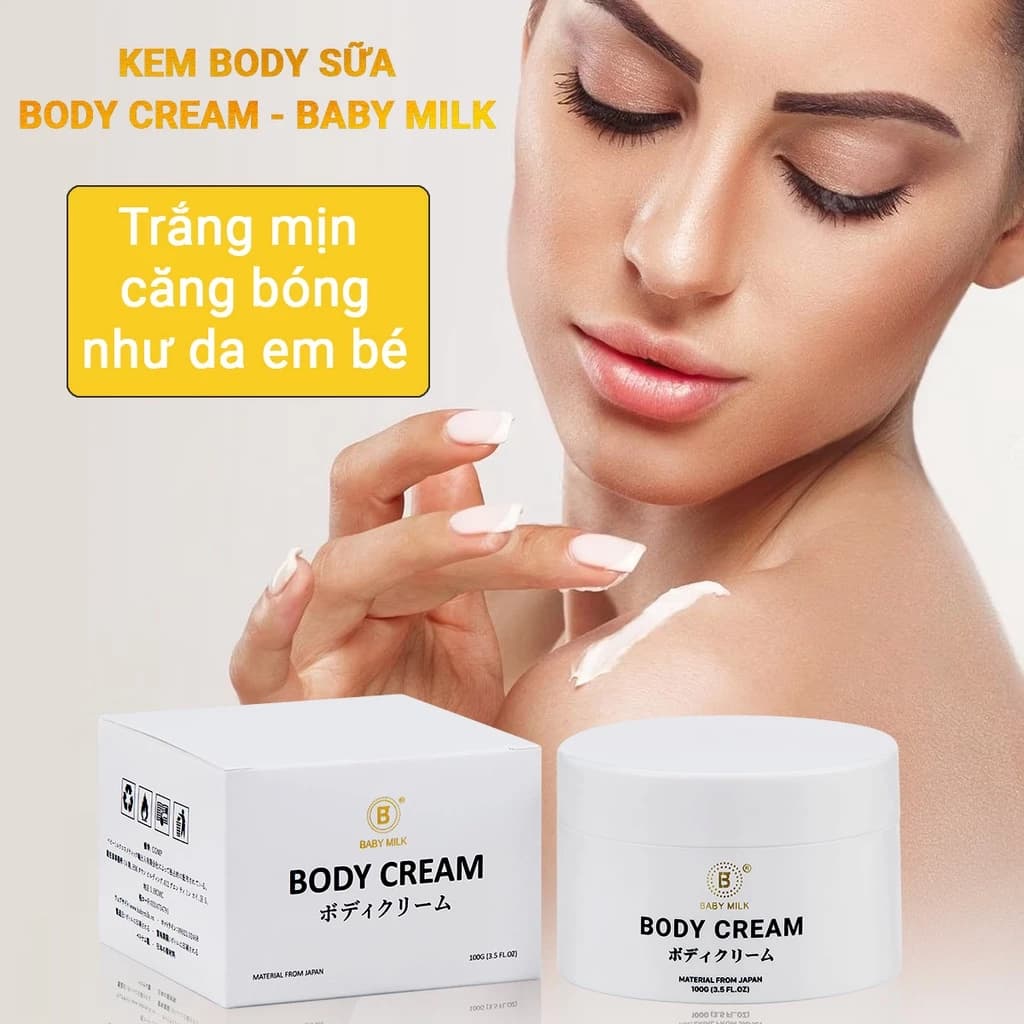 [Hot] Kem Dưỡng Trắng Toàn Thân Body Cream Baby Milk - Hàng Hiệu Cao Thiên Nhi