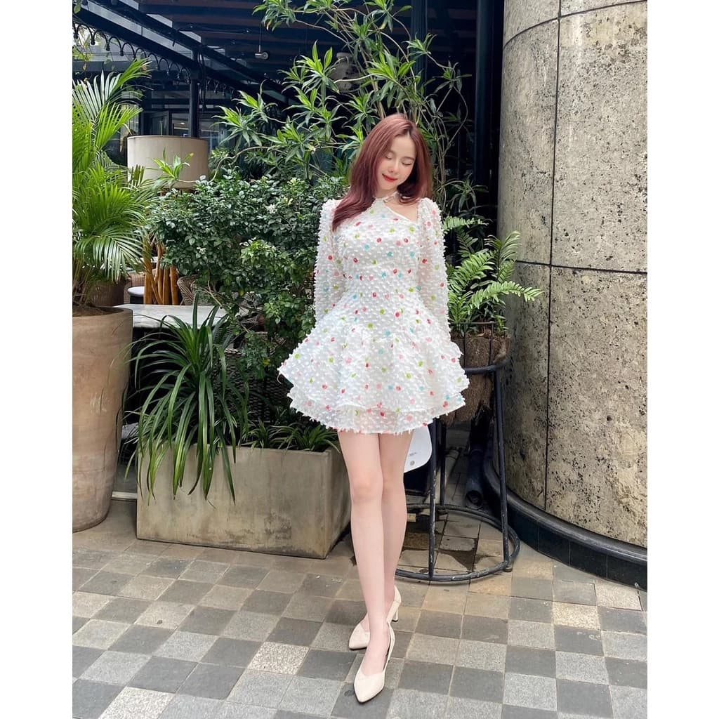 ĐẦM CỔ YẾM CHẤM BI ⚡HỎA TỐC⚡ MEOINDAHOUSE
