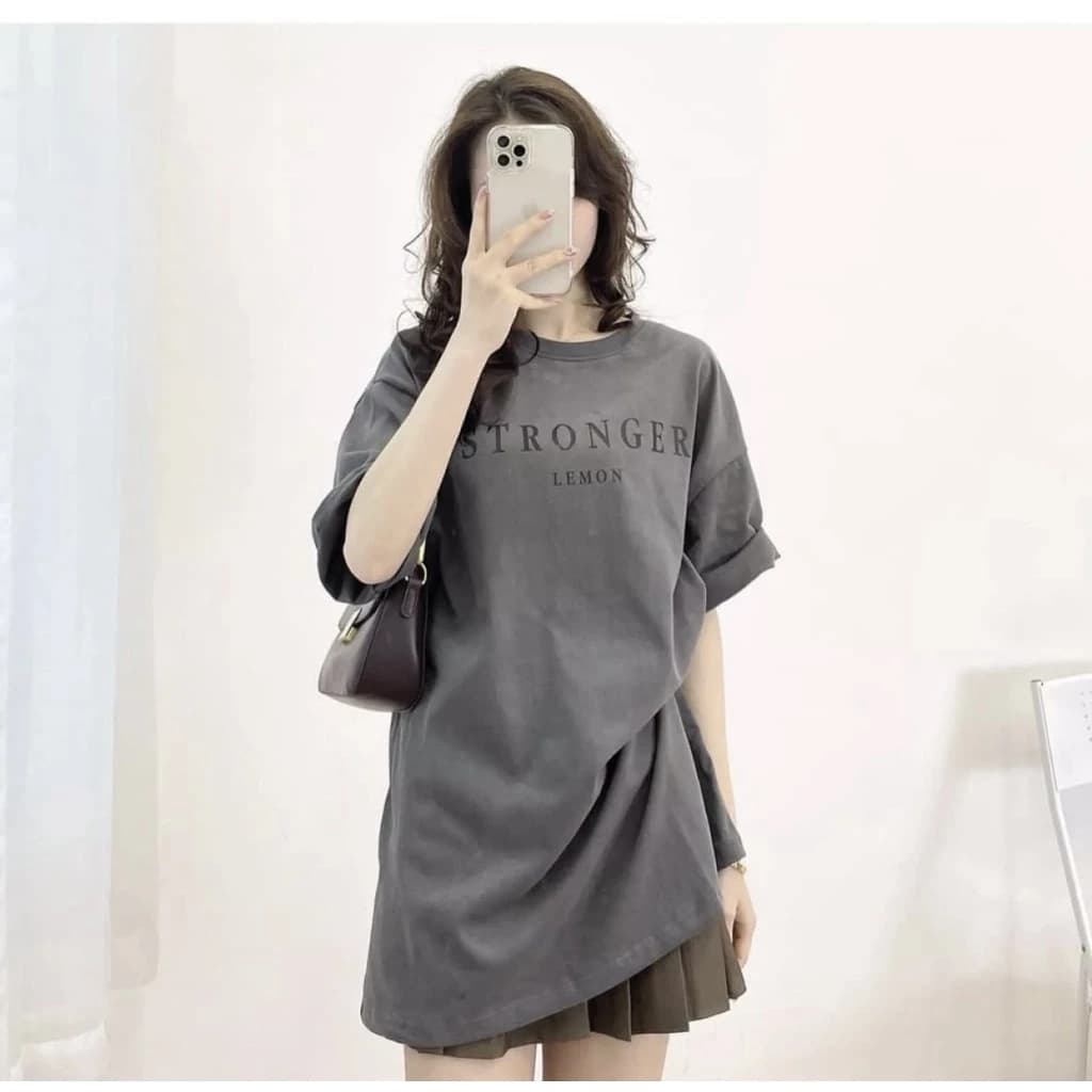 Áo Phông Thun 3158 Tay Lỡ Form Rộng Nam Nữ Unisex Chất liệu Cotton Mát Mẻ STRONGER