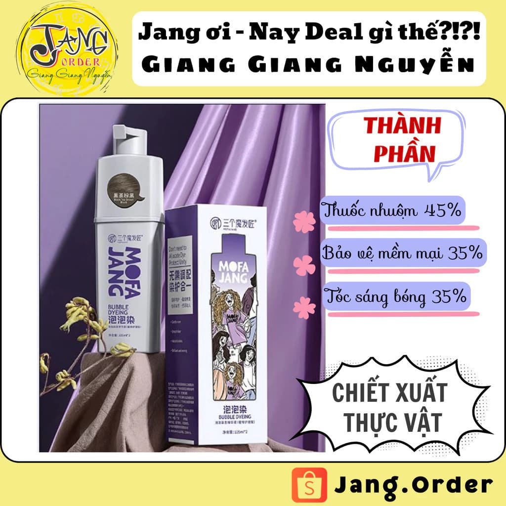 Gội nhuộm tóc thảo mộc Mofajang chai 210ml