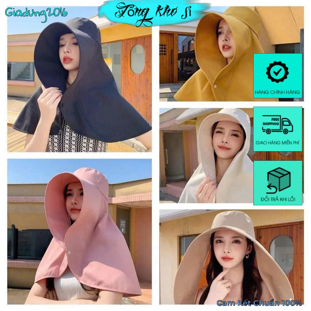 Mũ Chống Nắng Toàn Mặt Vai Cổ Mẫu Mới 🌏FREE SHIP🌎 Mũ Ngư Dân Che Nắng Che Nắng Mũ Đi Xe Đạp Ngoài Trời (Tuyển Sỉ)