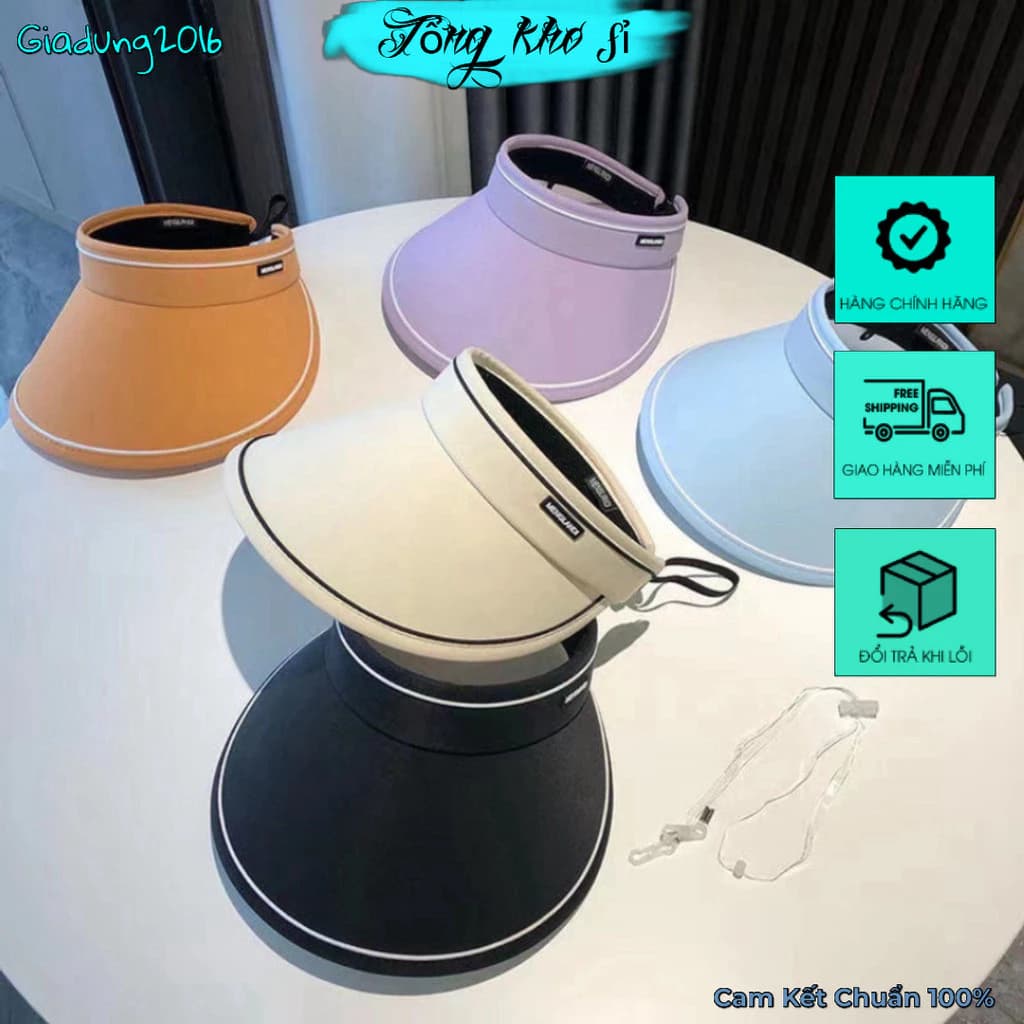 Mũ rộng vành nữ đi biển thời trang nón nữ nữa đầu chống nắng tia UV (Tuyển Sỉ)