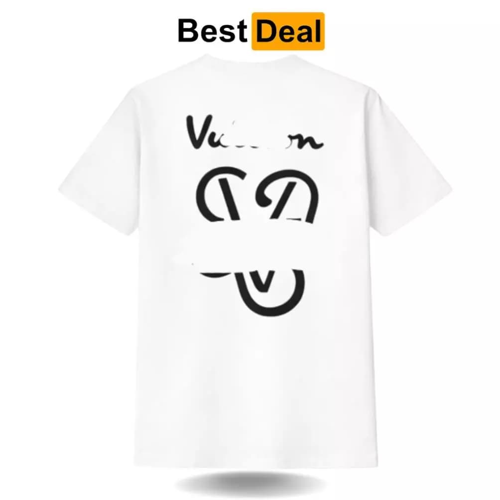 CHÍNH HÃNG Áo thun Le Vi Big Logo thêu xù logo nổi bật nam nữ cao cấp