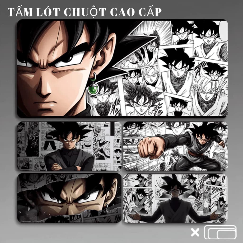 LÓT CHUỘT GAMING HÌNH GOKU CỰC CHẤT, LÓT CHUỘT VĂN PHÒNG BỀ MẶT TRƠN NHẴN BÁM BÀN