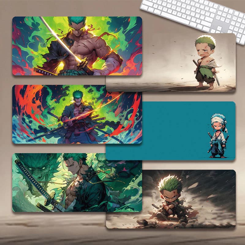 LÓT CHUỘT GAMING KIẾM KHÁCH ZORO ĐỈNH CAO, LÓT CHUỘT DÀY DẶN ĐẾ CAO SU BÁM BÀN ,DI SIÊU MƯỢT.