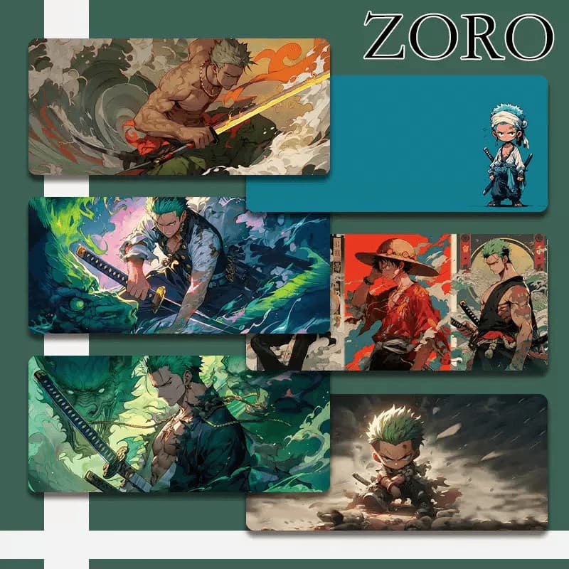 LÓT CHUỘT GAMING KIẾM KHÁCH ZORO PHIÊN BẢN 2 ĐỈNH CAO, LÓT CHUỘT DÀY DẶN ĐẾ CAO SU BÁM BÀN ,DI SIÊU MƯỢT.